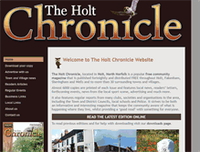 Tablet Screenshot of holtchronicle.co.uk